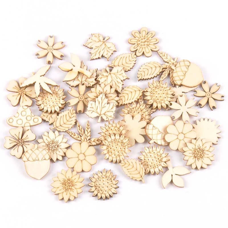 Craft Embellishment - 30 pz 25-30mm legno accessori fai