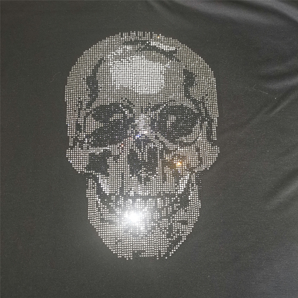 Hotfix Rhinestone Sheet - Toppa teschio, ferro sui trasferimenti per