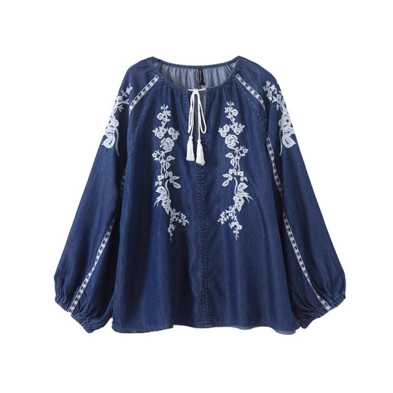 Camicetta di jeans da donna To - Tassel Fringe Trim recensione e prezzo