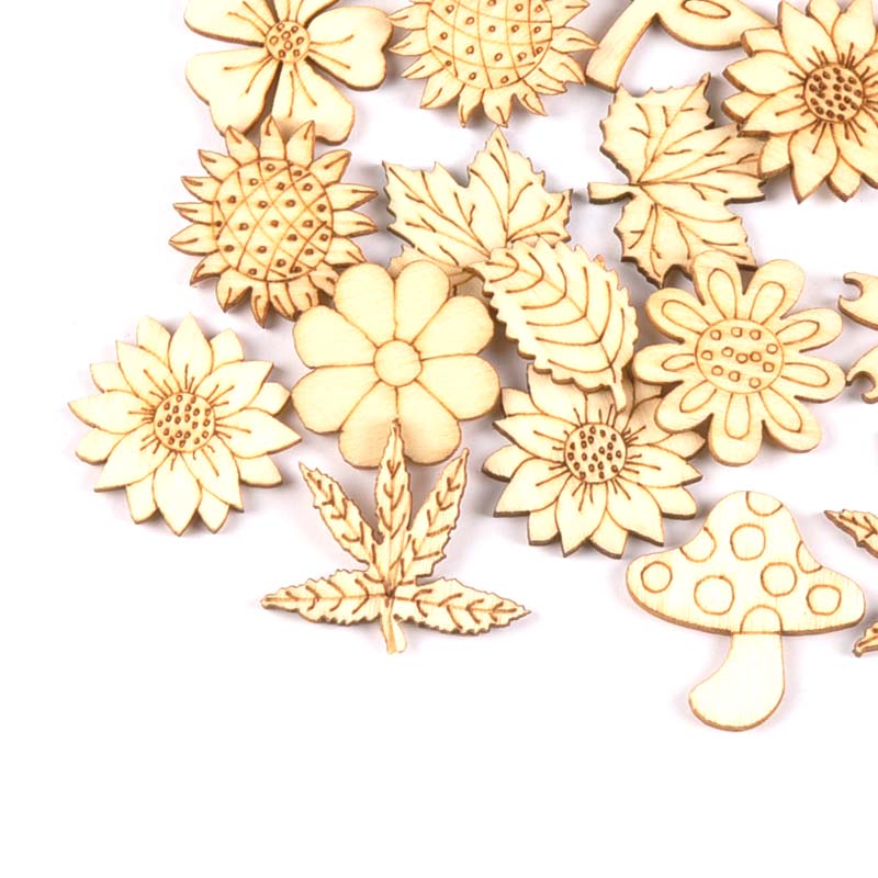 30 pz 25-30mm legno accessori  - Craft Embellishment recensione e prezzo