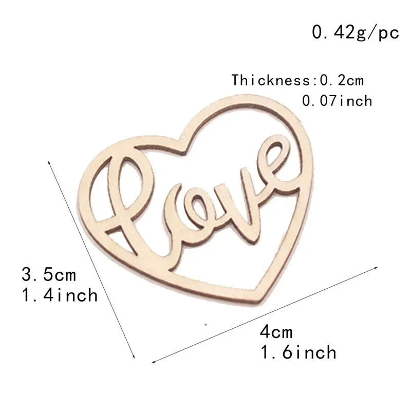 50 Pezzi di Ornamenti in Legno - Craft Embellishment recensione e prezzo