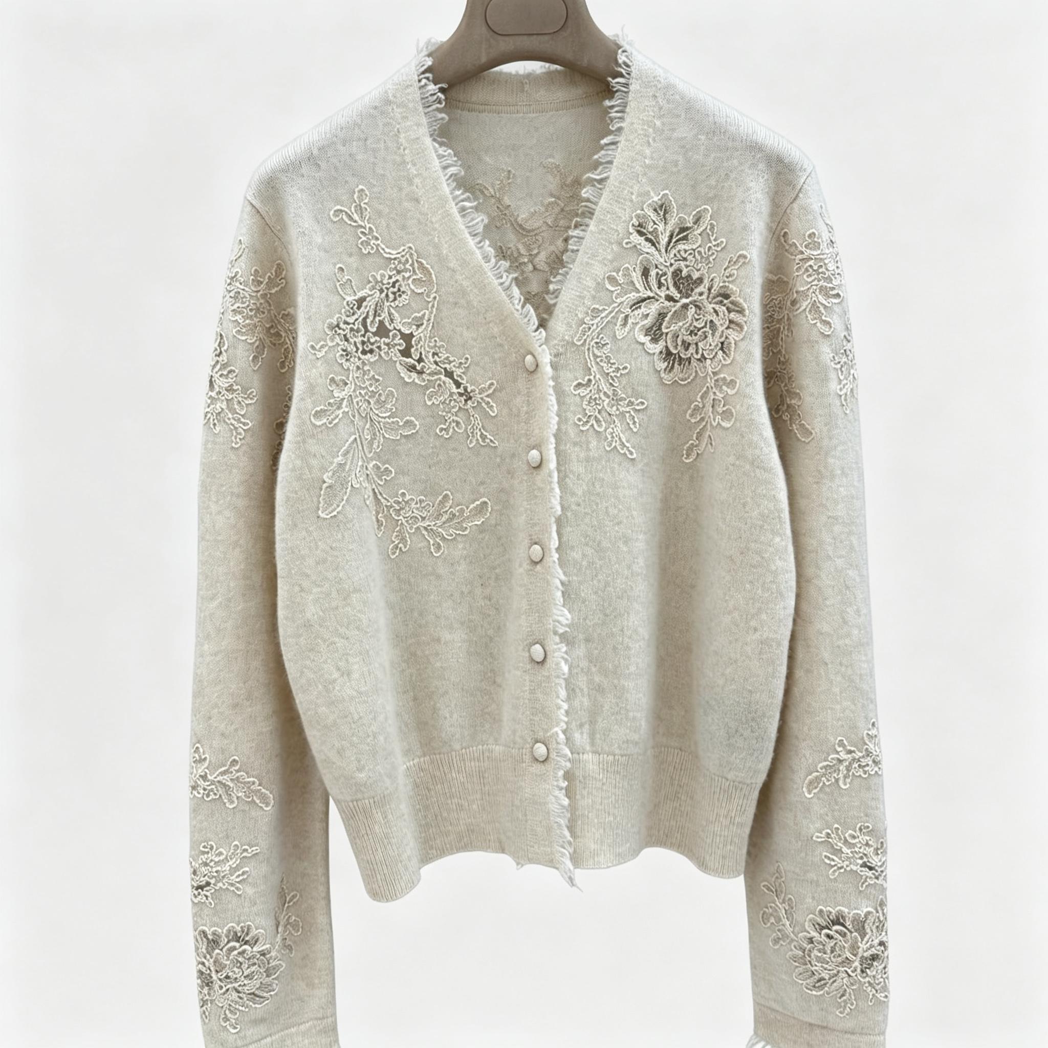 Cardigan da donna in maglia co - Tassel Fringe Trim recensione e prezzo