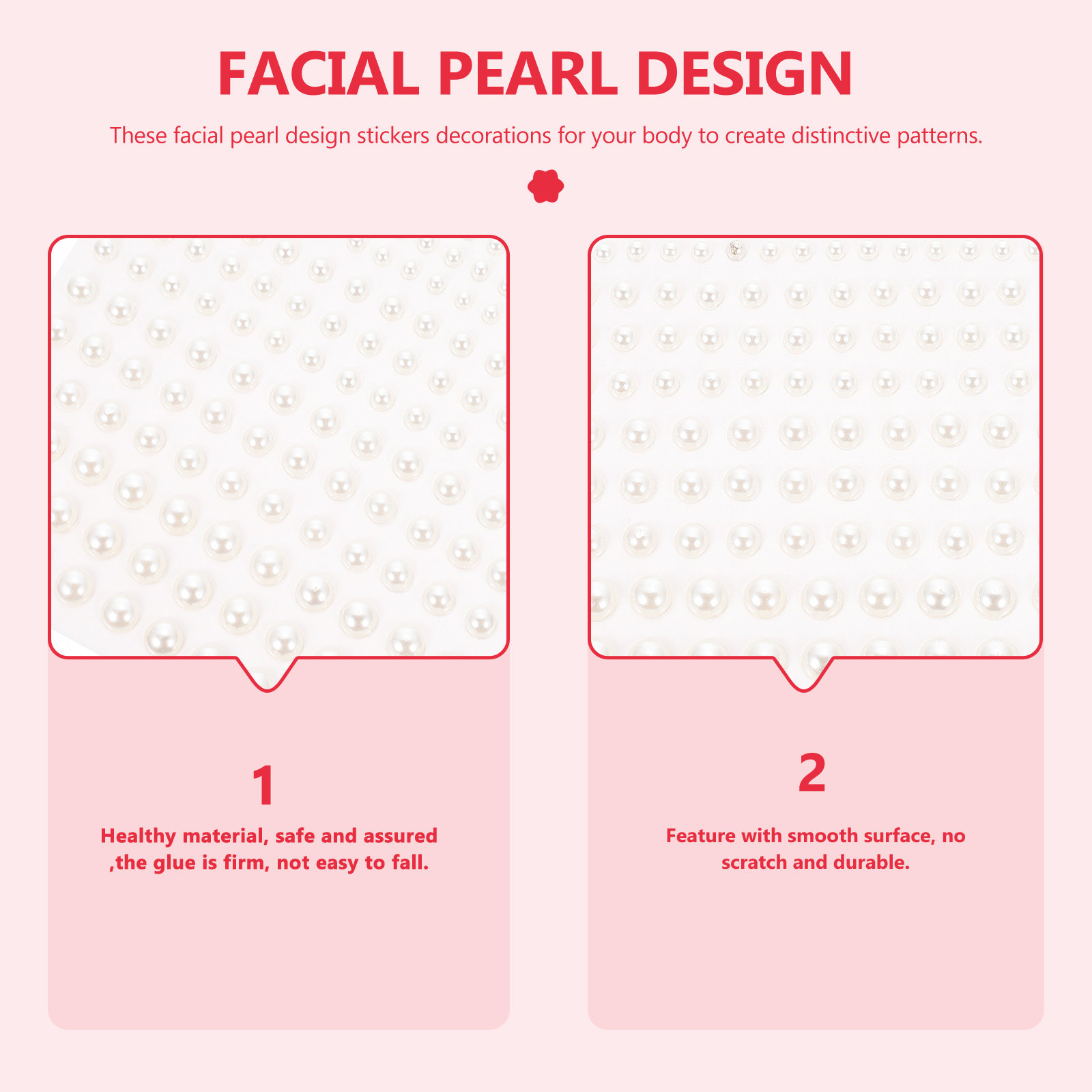 5 pezzi di adesivi per il viso - Craft Embellishment recensione e prezzo