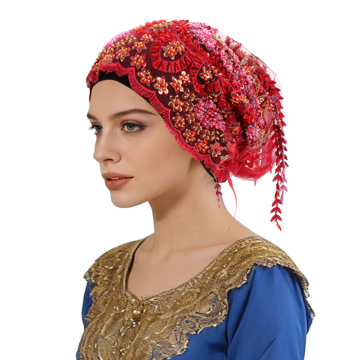 Nuovo etnico nappa foulard in  - Tassel Fringe Trim recensione e prezzo